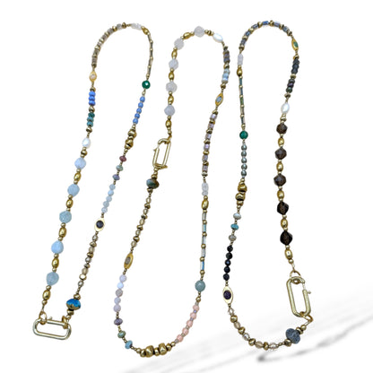 The Everything Gemstone, Glass & Pearl Necklace