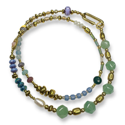 The Everything Gemstone, Glass & Pearl Necklace
