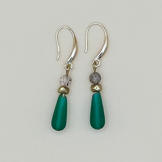 Stone Drip Earrings