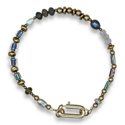 Everything Pearl & Gemstone Bracelet - Smokey
