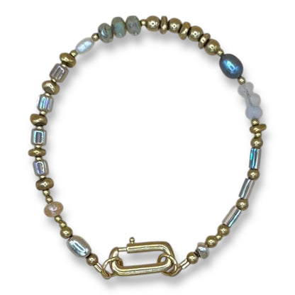 Everything Pearl & Gemstone Bracelet - Pastel