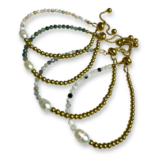 Lennon Pearl & Gemstone Bracelet