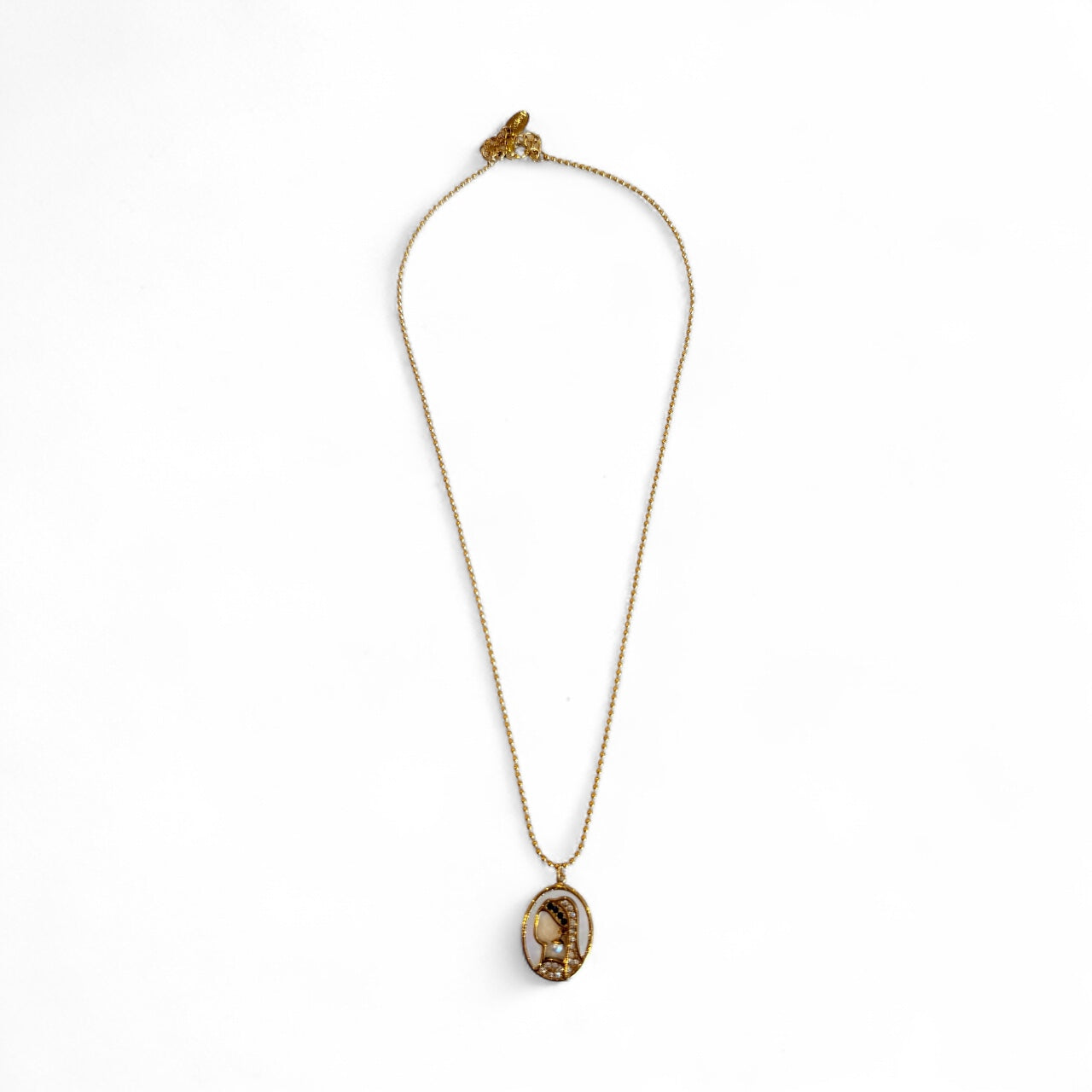 Girl With The Pearl Earring Pendant Necklace