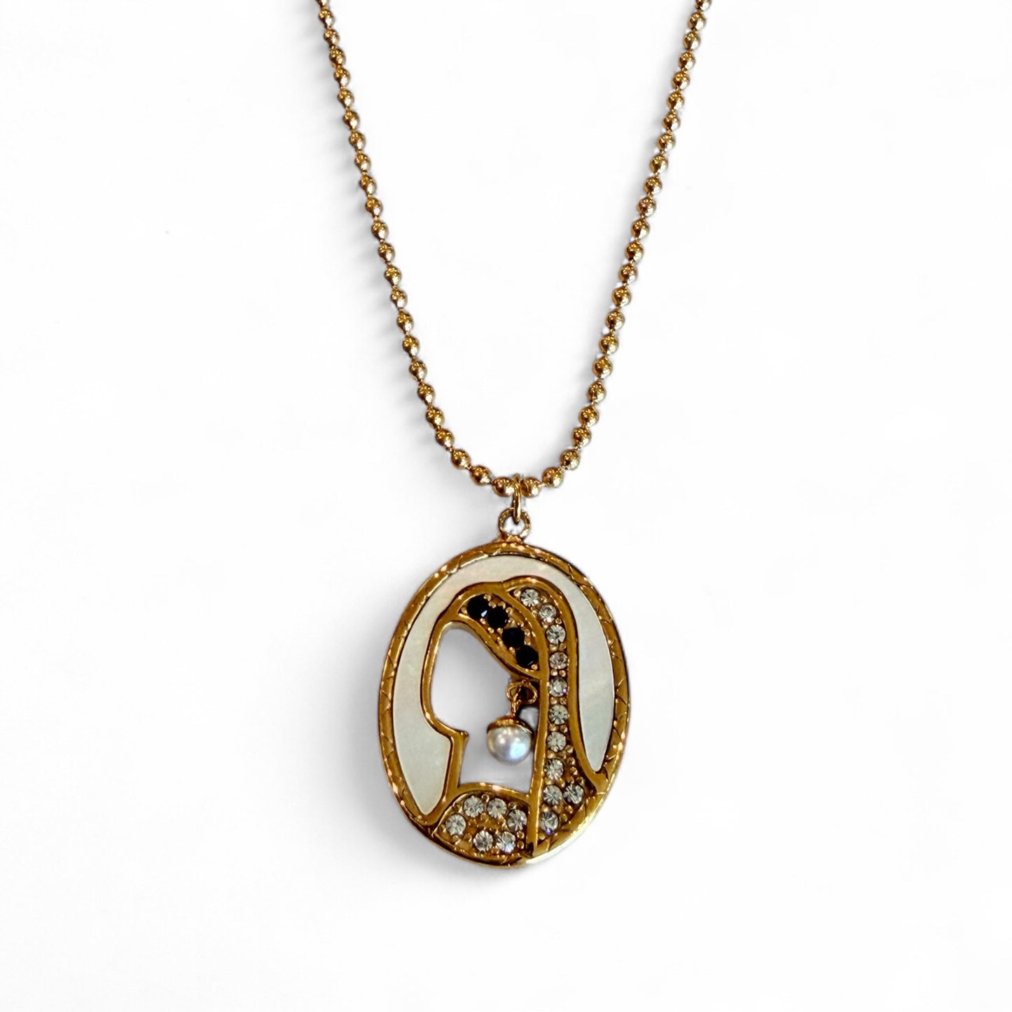 Girl With The Pearl Earring Pendant Necklace