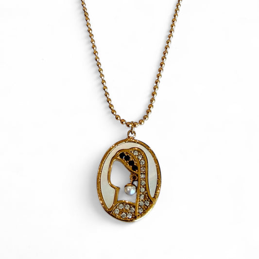 Girl With The Pearl Earring Pendant Necklace