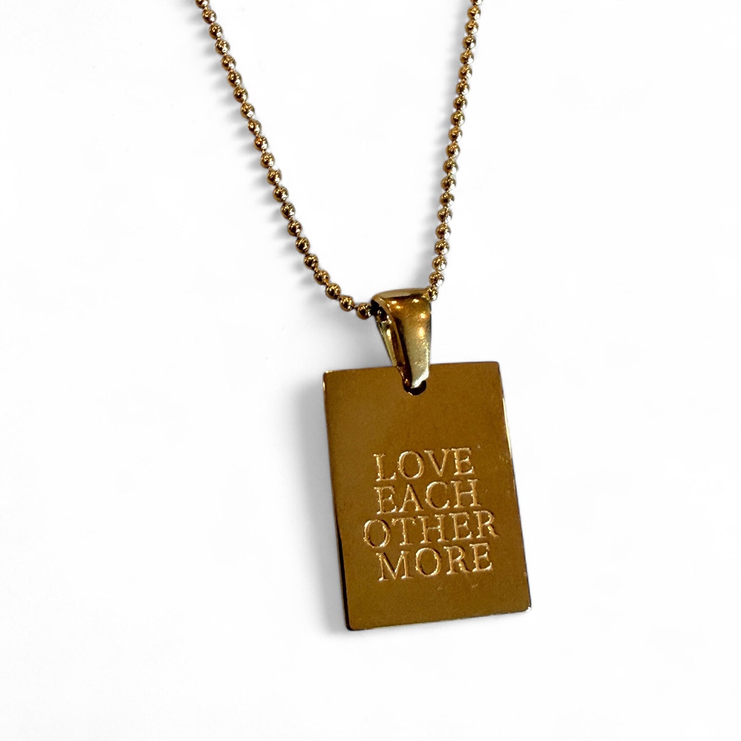 Love Each Other More Pendant Necklace