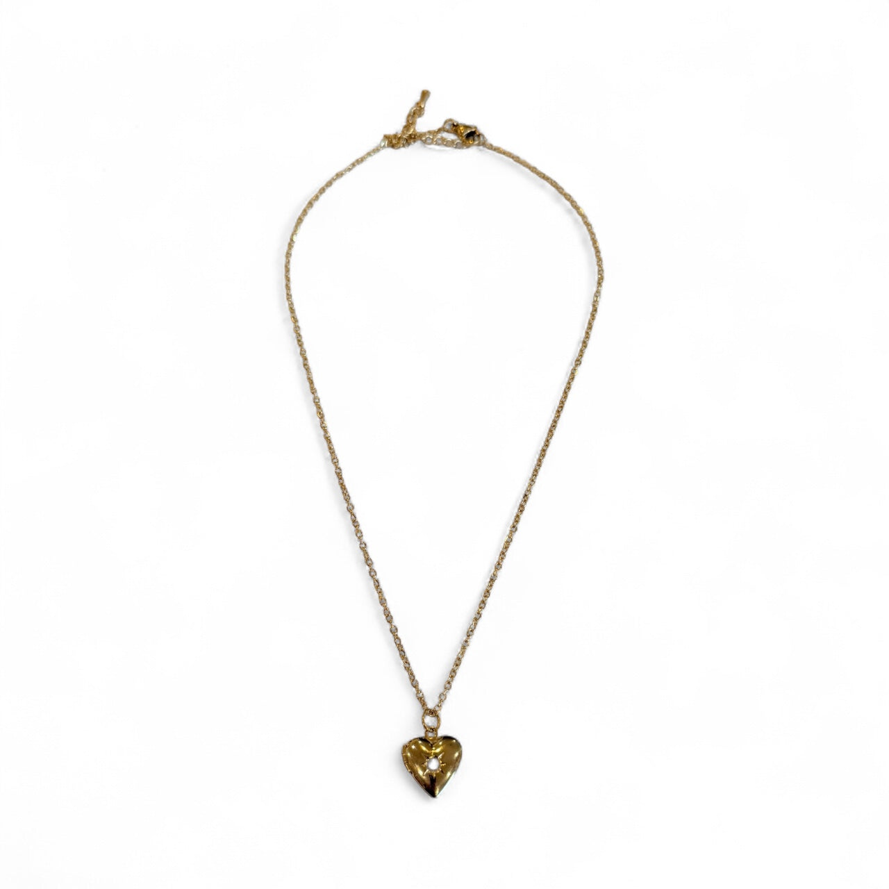 Dainty Heart Locket Pendant Necklace