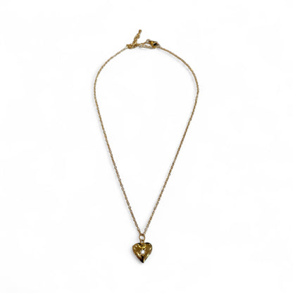 Dainty Heart Locket Pendant Necklace