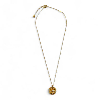 Multi-Color Medallion Pendant Necklace