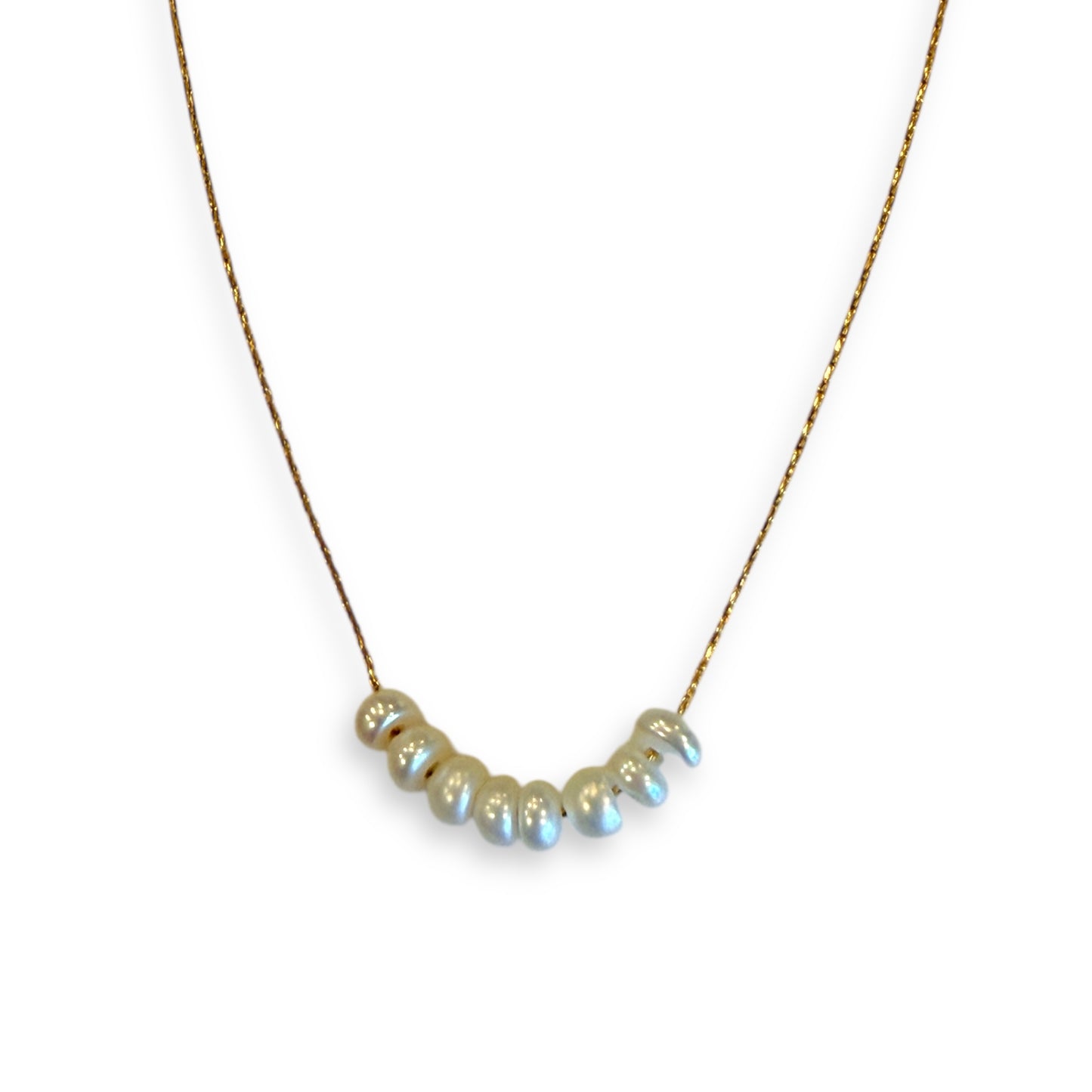 Freshwater Pearl Beads Chain Necklace