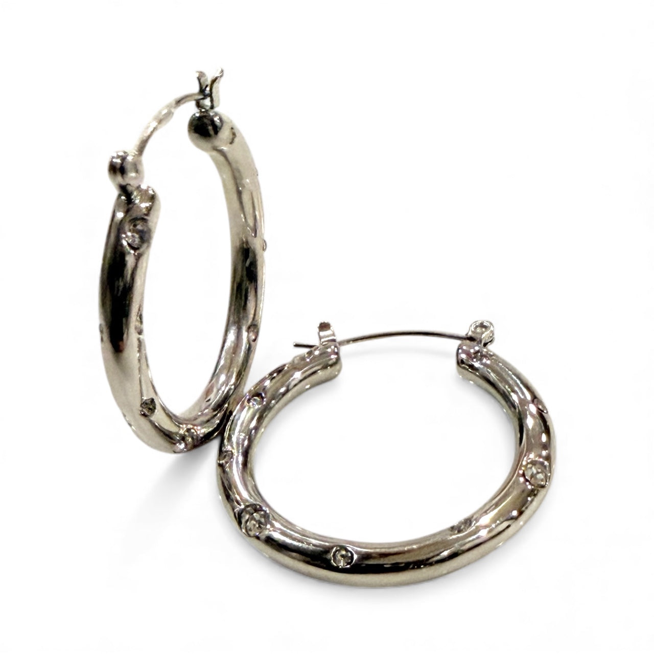 Stainless Steel Tube Hoop Earrings