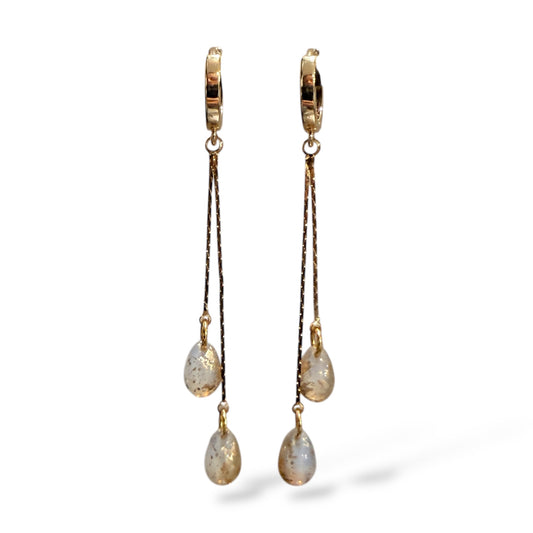 Sun Drop Tassle Earrings