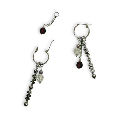 Arrow Layered Charm Mini Hoops