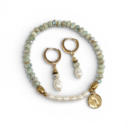 Beachcomber Pearl Earrings - Ice