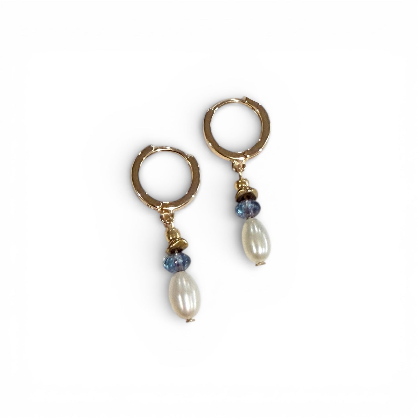 Beachcomber Pearl Earrings - Cerulean