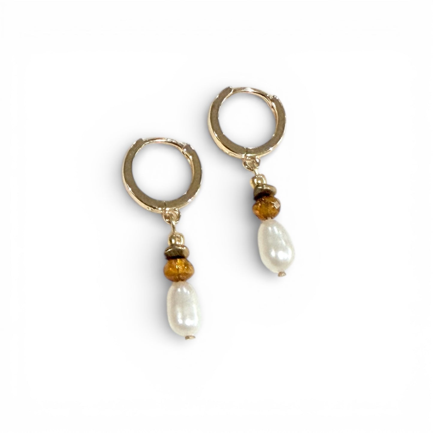 Beachcomber Pearl Earrings - Marigold