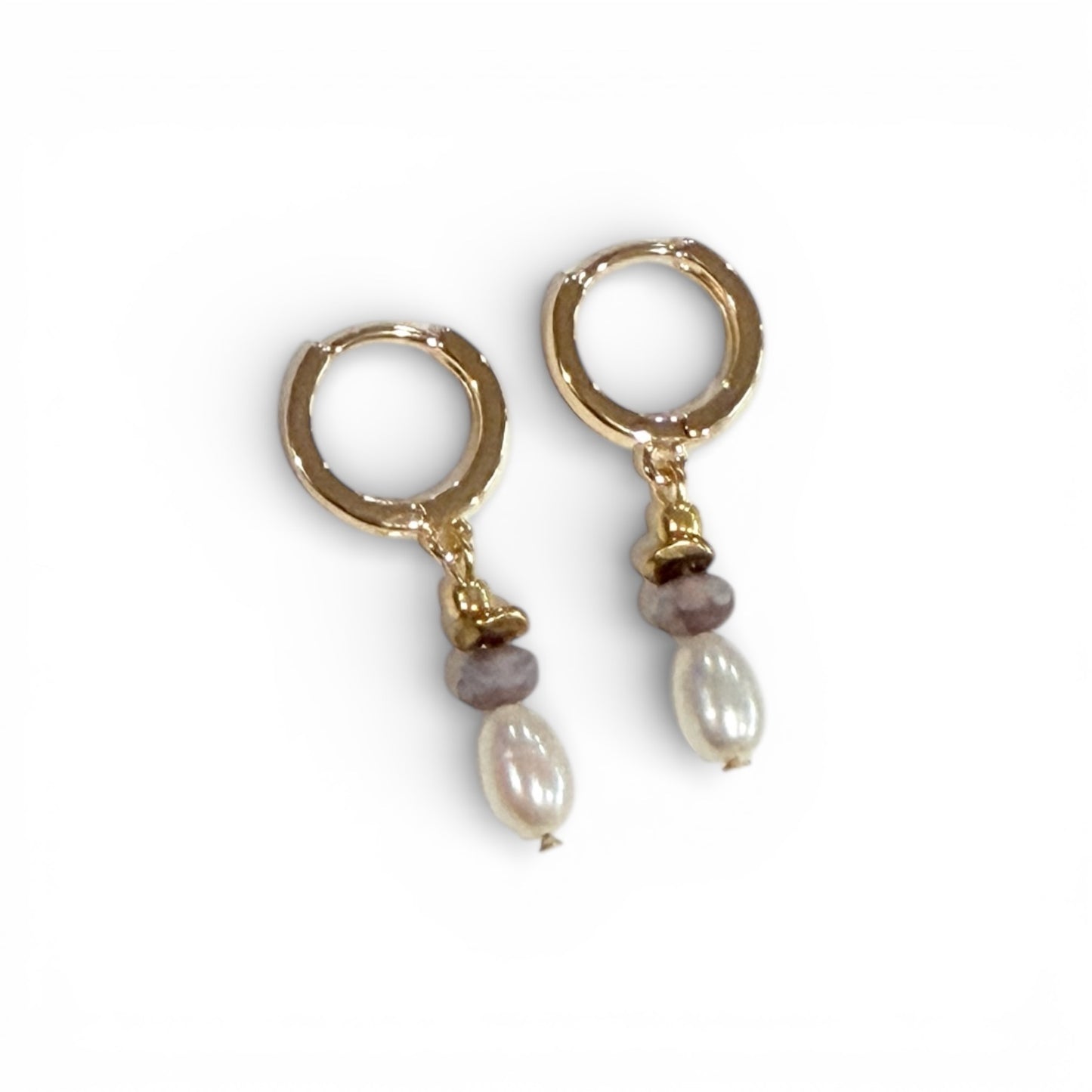 Beachcomber Pearl Earrings - Lavender